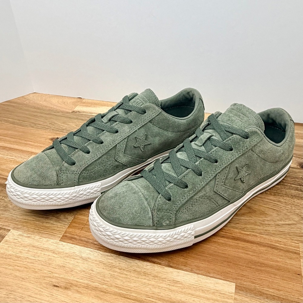 Converse Star Player Suede Olive Green Low Top Sneakers Men's Size 7